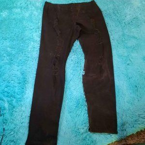 Juniors Bisou Bisou Jeggings (Black) Size: Large